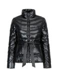 Women's quilted jacket with belt KURDT-0309-99(Z22)