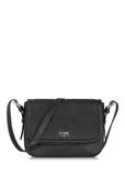 Black leather women's messenger bag TORES-0985C-99(W25)