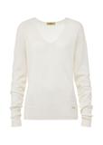 Women's cream woolen sweater SWEDT-0224-12(Z24)