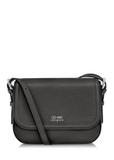 Black leather women's postbag TORES-0985-99(Z24)