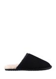 Men's black suede slippers BUTYM-0551-9E(Z26)