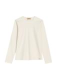 Cream cotton women's longsleeve LSLDT-0052-0B(Z26)