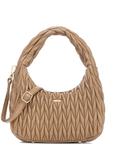 Beige women's shoulder bag TOREC-1101-24(Z25)