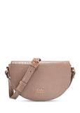 Beige semi-circular women's messenger bag TOREC-1184-1D(W26)