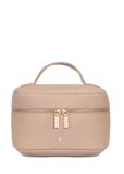 Beige round women's cosmetic bag TOREC-0919A-81(W25)