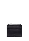 Black leather card case PORMS-0732-99(Z26)