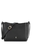 Small black imitation leather handbag TOREC-0914-99(W24)