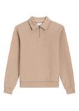 Beige cotton men's sweatshirt BLZMT-0081-1D(Z26)