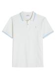 White polo shirt POLMT-0090-0B(W26)