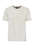 Cream men's cotton T-shirt TSHMT-0119-80(W25)