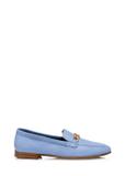 Women's leather moccasins with chain BUTYD-0914-62(W24)