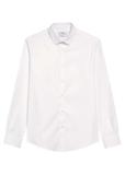 Men's white slim shirt KOSMT-0351A-0A(Z26)