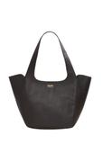 Women's dark brown leather shopper bag TORES-1340-1I(Z26)