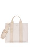 Cream women's tote bag TOREN-0288A-12(W25)