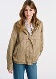 Olive transitional women's jacket KURDT-0558-57(W25)