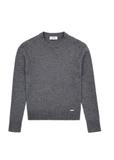 Gray women's cashmere and wool sweater SWEDT-0251-91(Z25)