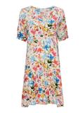 Floral dress with frill SUKDT-0165-16(W23)