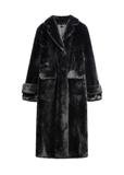 Black long women's fur coat FUTDP-0080-99(Z26)
