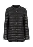 Women's black quilted jacket KURDT-0428-99(W24)