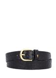 Black leather women's belt PASDS-0333-9P(Z26)