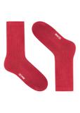 Red shiny women's socks SKADT-0074-42(Z25)