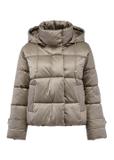 Olive quilted women's jacket KURDT-0532-57(Z24)