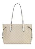 Cream monogram shopper bag TOREC-1029-0P(W26)