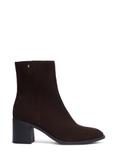 Brown suede high-heeled ankle boots BUTYD-1101-1I(Z26)