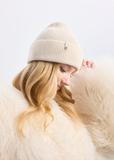 Classic cream winter hat for women CZADT-0178-81(Z24)