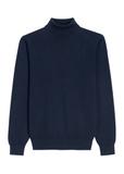 Men's turtleneck sweater in navy blue SWEMT-0095B-7E(Z26)