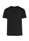 Black basic men's T-shirt with logo TSHMT-0113-99(Z24)