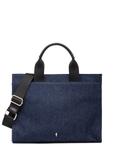Navy blue denim women's handbag TOREN-0332-7H(W26)