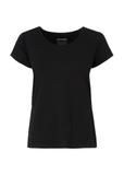 Black Women's Basic T-shirt TSHDT-0111-99(KS)