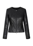 Women's waisted leather jacket KURDS-0209-4233(KS)