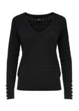 Black women's sweater SWEDT-0212-99(Z24)