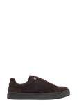Dark brown suede women's sneakers BUTYD-1068-1I(Z26)
