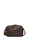 Brown women's handbag with monogram TOREC-1290-1I(Z26)