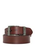 Men's brown leather belt PASMS-0274-89(Z25)