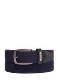 Navy blue braided men's belt PASMT-0004-7E(Z26)