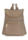 Beige women's backpack made of imitation leather TOREC-0846A-81(Z24)