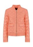 Women's quilted jacket with welt KURDT-0419-34(W23)