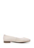Cream leather women's ballet flats BUTYD-1049B-0B(W26)