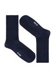 Long navy blue men's socks SKAMT-0178-69(Z24)