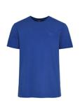 Blue basic men's t-shirt with logo TSHMT-0113-61(Z24)