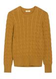 Mustard women's cotton sweater SWEDT-0269-2D(Z26)