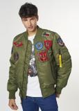 Top Gun men's olive green jacket KURMT-0279-57(W23)