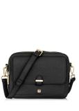 Black two-compartment shoulder bag TOREC-0405C-99(Z25)