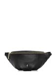 Leather black women's waist bag TORES-0894D-99(Z25)