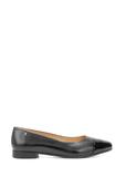 Women's black leather ballerinas BUTYD-1245-99(W26)
