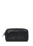 Black leather men's cosmetic bag TORMS-0106A-99(W23)